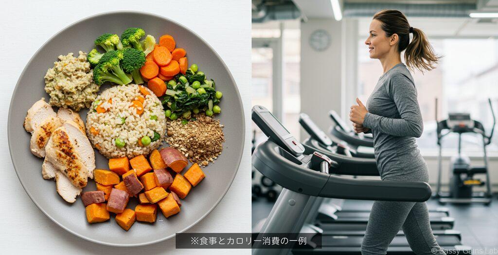 食事とカロリー消費の一例